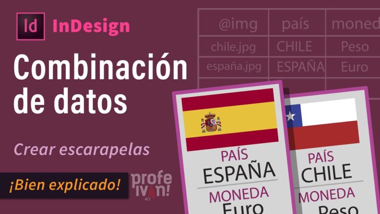 Aprende a combinar datos en InDesign y optimiza tu dise&ntilde;o en segundos.
