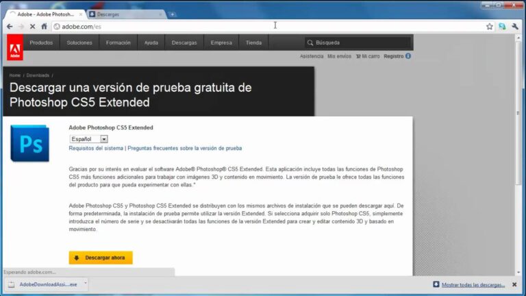 Los 6 requisitos imprescindibles para instalar Adobe Photoshop CS5