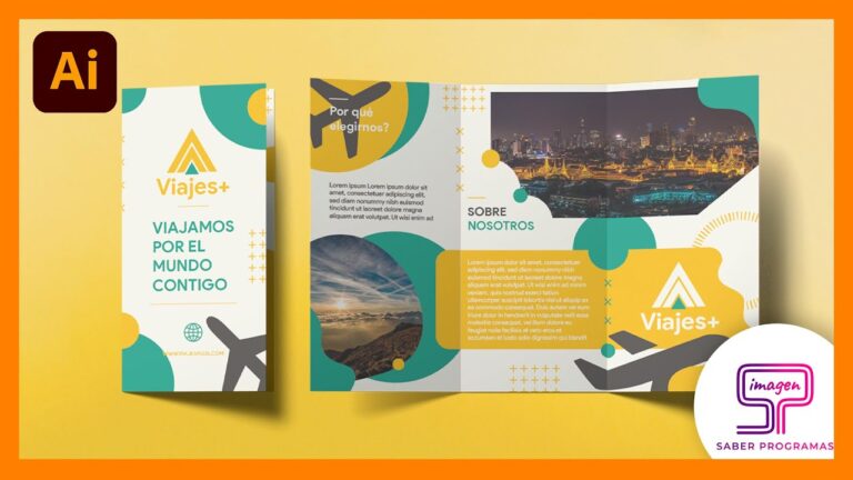 Aprende las medidas perfectas para diseñar un tríptico en Illustrator